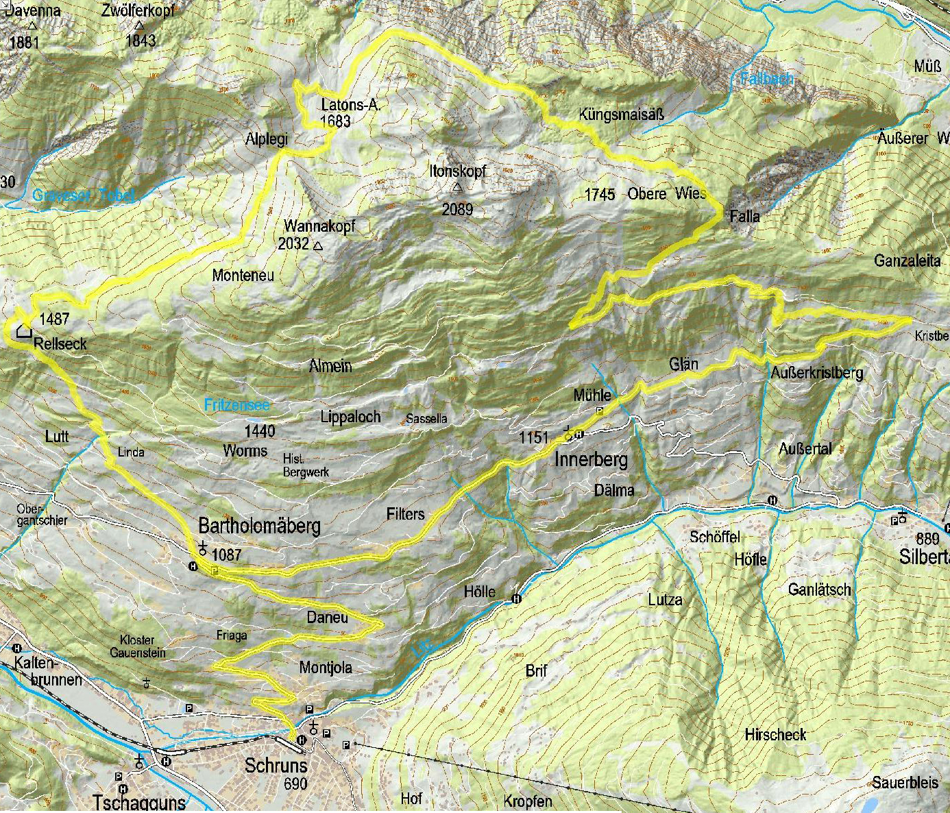 Singletrail Muttersberg Bludenz Nüziders Urlaub in Vorarlberg